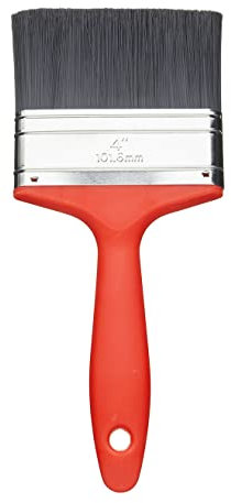 Fit For The Job Pinceau Artisanal Économique de 100 mm pour peintures-émulsions à Aspect Brillant et satiné sur Les Murs, plafonds, Meubles, Bois et métal