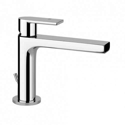 Gessi Emporio Via Manzoni ßKO miscelatore monocomando per lavabo, con scarico 1 1/4, sporgenza 128 mm, 38602; colorazione: cromo