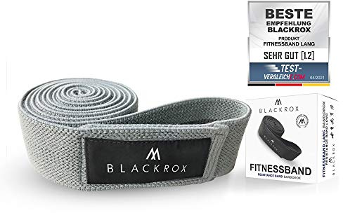 BLACKROX Bande de fitness longue Bandrox - Bande de résistance Bande Elastique pour Accessoires Musculation, Hommes et Femmes - Yoga, Pilates, Fitness, Hanches et Fesses, Renforcement Musculaire