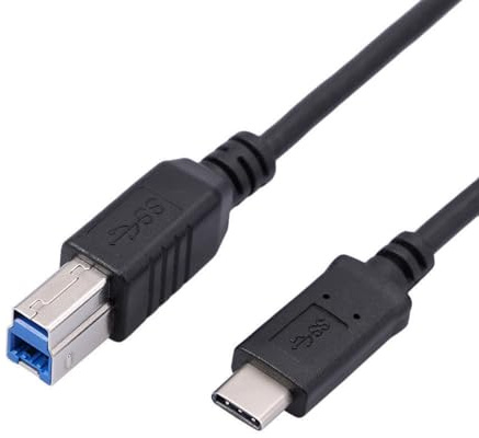Multibao 2M USB 3.0 Printer Cable Scanner Cable - Type 3.1 Connector - USB C to USB B, High speed data rate up to USB 3.1 10Gbps (2)