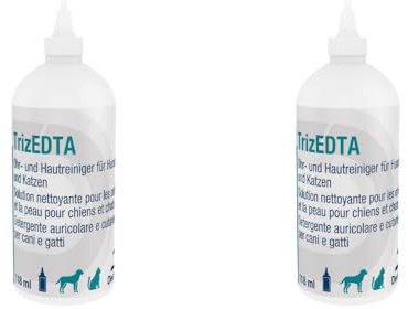 Dechra TrizEDTA Ohr- und Hautreiniger | Doppelpack | 2 x 118 ml | Für Hunde und Katzen