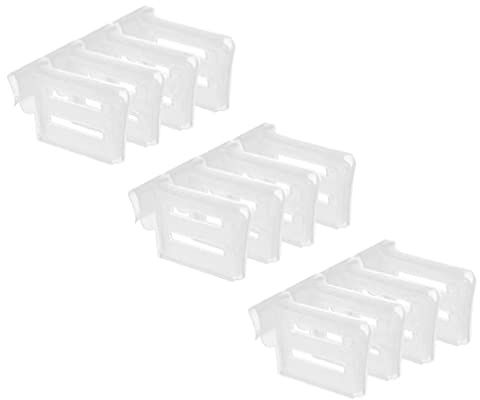 LIFKOME 12pcs Expandable Fridge Side Door Divider Partition Boards for Organized Storage Adjustable for Drinks Seasonings Items for Kitchen Use