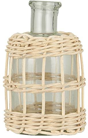 IB Laursen Apothekerglas für Stabkerze Rattan Geflecht H=13,5 cm mundgeblasen ?