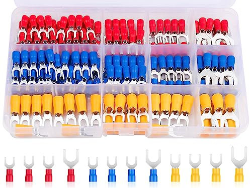 Terminales de Cable de Horquilla 180 Unidades, Conectores Electricos