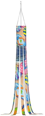 LAMAME Funny Flip Flops Slippers Art Sandals printed Halloween windsock Halloween decorations with lights for garden party decorations