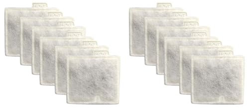 12 Cartouches Filtrantes de Charbon de Bois Moyen D'Aquarium, pour Remplacements Quietflow Puissance 10