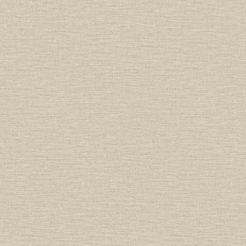Grandeco Telma Slubbed Fabric Hessian Textured Luxury Wallpaper Taupe