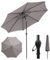 Sekey Parasol 300cm avec Protection UV50+ et Toile Imperméable - Parasol de Jardin à Manivelle pour Terrasse, Balcon & Extérieur