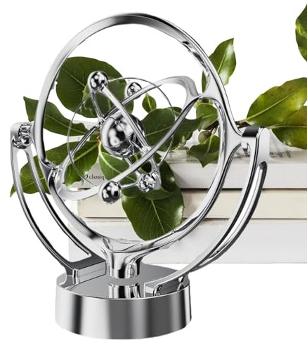 Gupcaqosjw Perpetuum Motion Toy, Perpetuum Mobile Schreibtischspielzeug, Kinetische Kunst Erdmodell, Wissenschaftliches Physik Gadget, Perpetuum Mobile Der Erde, Rotierende Magnetwippe