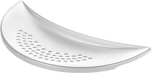 Wintem Scolapasta Mezzaluna 30x11cm Bianco - Ideale per Scolare Pasta Verdure Direttamente dall Pentola con DIametro Compreso tra 14 e 28 - Realizzato in Plastica Resistente al Calore - Salvaspazio