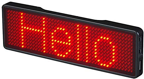 Asyduey Bluetooth LED Namens Schild Wiederaufladbares Licht Zeichen DIY Programmierbares Scrollen Message Board Display LED, Typ 2