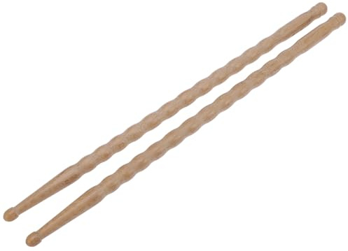 Toyvian 2 Piezas Baquetas de Bambú para Instrumento de Percusión Creativas Mazo para Practicar en Casa o Estudio Fabricadas en Bambú Natural