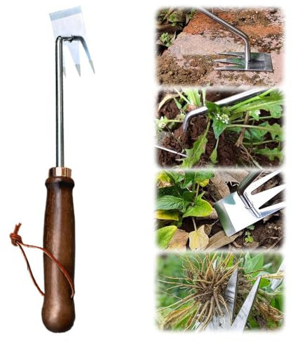 Gartenarbeit Hand Unkrautstecher,Unkrautstecher,Unkraut Jäten Gartengeräte Entwurzelung Jäten Werkzeug, Outdoor-Garten-Reinigungsschaufel, Gartengeräte,Profi Trimmer Unkraut (#A)