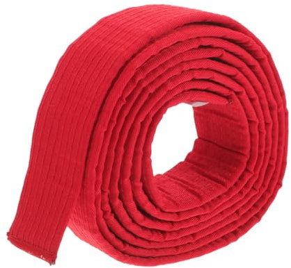 YARNOW Karate Gürtel Taekwondo Unisex Gürtel für Kinder und Erwachsene Verstellbar Komfortabel Langlebig Rot für Kampfsport und Training