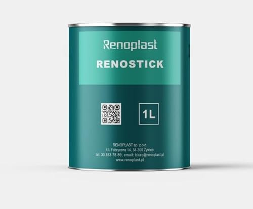 Renoplast® Colle pour membrane EPDM Renostick RS10 1 l - Film de blocage pour l'étanchéité des structures - Protection de façade - Terrasse - Abri de jardin - Balcons - Sols ventilés