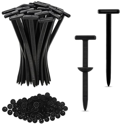 Jiaoshou Pan 200 Piezas Hebillas Universales de Nailon Bridas | Bridas para Coche, Multipurpose Plastic Cable Ties Tool para Automóvil, Hogar, Reparación y Maquinaria