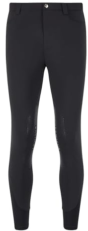 LeMieux Mens Sports Breeches - Four-Way Stretch Fabric - Front and Back Pockets - Black - 32IN