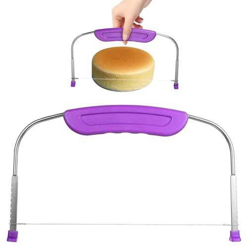 Xujinsongg Professional Cake Leveller Cutters, 27cm/10.75 Adjustable Stainless Steel Wire Cake Slicer Cutter Divider, cCake Cutter Layer Wires for Leveling & Slicing Cooking Kitchen Baking Tools