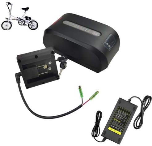 HJGHY 24v 15ah, Batería de Bicicleta Plegable de 24 V, 13 Ah, 15 Ah, batería de Tubo de Asiento de Iones de Litio para Silla de Ruedas eléctrica de 36 V, 10,4 Ah, 14 Ah, 48 V, 10,5 Ah