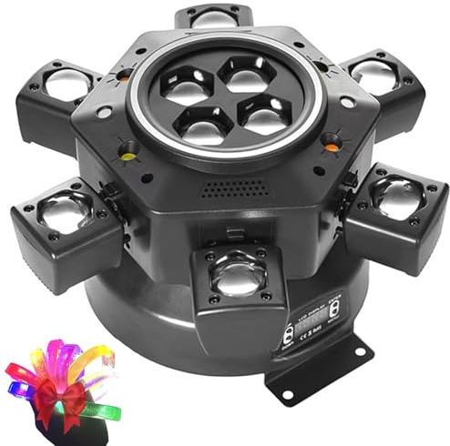 Multi-Beam-Led-AtmosphäRenlicht, 150w Moving Head Led Mit Fernbedienung, Discolicht Partylicht BüHnenlicht, 0-100% Dimmung Sound Activated FüR Dj Bar Hochzeit Scheinwerfer (B Standard)
