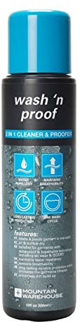 Mountain Warehouse Wash N Proof 300ml -Breathable Proofer - For Hiking Gear, Clothing One