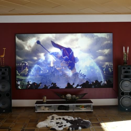 ALR-Projektionsfolie, gerollt 126 x 100 cm, selbstklebend, Typ ST-LAN-HS | High-Gain Aufprojektionsfolie, Silberleinwand 3D-fähig, vertikale Montage, selbstklebend