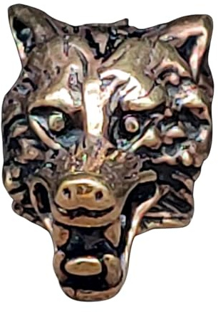 Kiss of Leather Bartperle Haarperle Bronze Wolf 8mm Innendurchmesser 2003