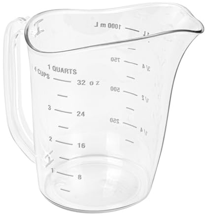 García de Pou 199.23 Jarra con Mediciones, 1 L, 11.5 x 16.5 Cm, Transparente