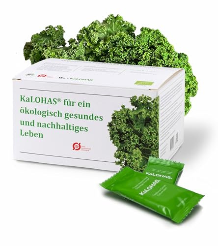 KaLOHaS+ Pure Superfood Bio Grünkohl Pulver – Ohne Zusatzstoffe, Gefriergetrocknet, Hoher Gehalt an Protein, Kalzium, Vitamin C & K – Antioxidantienreich, 9 essentielle Aminosäuren, 25 x 2g Sachets