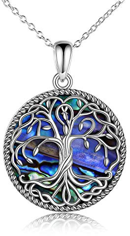 YFN Livets träd halsband 925 sterling silver keltiskt träd hänge smycken gåvor för kvinnor män flickor pojkar, 45.7 centimètres, Sterlingsilver, Ingen ädelsten