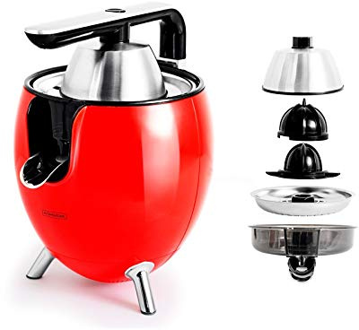Kitchencook - Presse Agrume électrique 550ml - 2 Cônes De Pressages - Bras Articulé - Bec Verseur - Filtre Acier Inoxydable