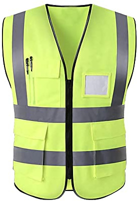RMTL Hi Vis Viz High Visibility Reflective Safety Vest Waistcoats Jacket