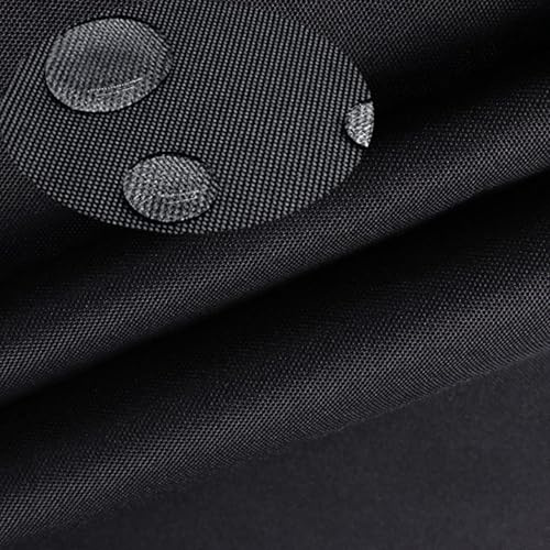 Heavy Duty Waterproof Fabric for Sewing Outdoor Cushions 600 Denier Canvas Material，Tear Resistant Outdoor Canvas Fabric.(100cm x 150cm, Black)
