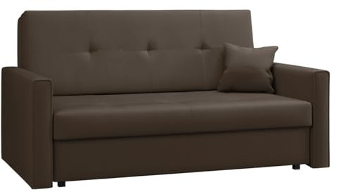 Mirjan24 Sofa Viva Bis III mit Schlaffunktion, Bettsofa, 3 Sitzer Polstersofa mit Bettkasten inkl. Kissen, Sofagarnitur, Schlafsofa Farbauswahl, Wohnlandschaft (Manila 05)