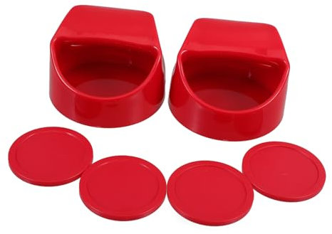 KOMBIUDA 1satz Eishockey Zubehör Mit Pucks Robuste Tischspiel Ersatzteile Für Airhockey Für Eishockeytische Und Freizeitspiele