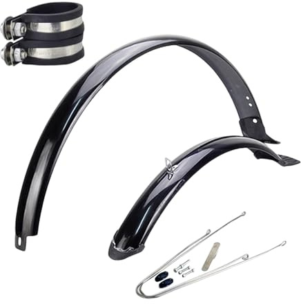 Amagogo Mountain Bike Mudguards, Bike Tire Fenders, 27.5 inch Front and Rear Fender Set, Bicycle Mud Guard, Road Bicycles Fenders