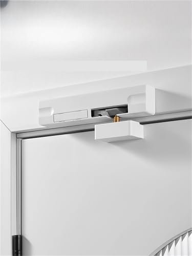 LIANKUOD Chiudiporta Silenzioso Universale Chiudiporta di Sicurezza Chiudiporta Invisibile Molla di smorzamento Idraulico Hardware tampone 1 Pezzo(Exposed Left Open)