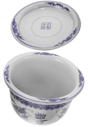 CANIGHT Blumentöpfe Für Pflanzen Dekorativer Keramiktopf Drachen-Design Topf Für Bonsai-pflanzgefäß
