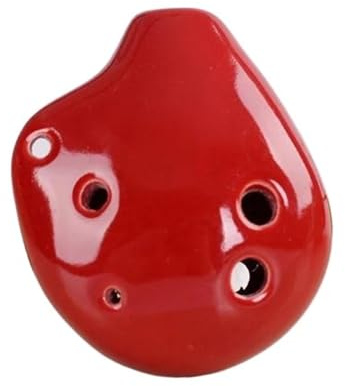 ocarina flöte Okarina 6-Loch Mini-Okarina C-Note Anfänger-Okarina(Red)