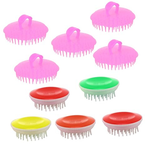 Vaguelly 10stücke Teiliges Silikon Shampoo Bürsten Zur Kopfhautmassage Sanfte Reinigung Und Massage Für Gesunde Haare Für Duschen Haarausfall