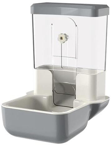Rabbits Food and Water Dispenser,Small Animal Automatic Feeder Food Bowl | Detachable Stable Design Large Capacity Storage for Ferret Pigeons Gerbils Hedgehog Chinchilla
