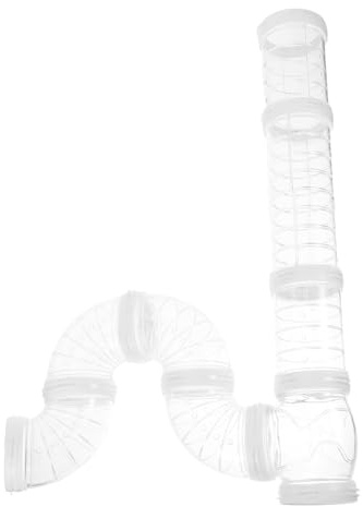 Milisten Hamster Röhren Tunnel DIY Transparent Kunststoff Hamsterkäfig Erweiterung Rohr Spieltunnel Für Kleintiere Wie Maus Und Ratte Zum Aktivitätserlebnis