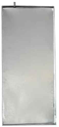 Auffangwanne füR Klimaanlagen Aus Edelstahl, GroßE Auffangwanne Durch HandschweißEn, Metall-Auffangwanne füR Klimaanlage, Silber(39.4x17.7in/100x45cm)