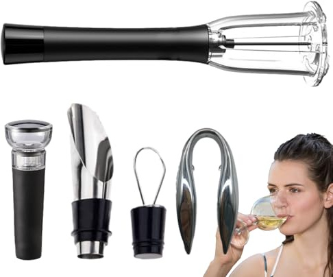 Luftpump öppnare tryckpump, vinöppnare med luftpump | Pumpborttagare för kork med bladskärare lufthällare, vakuumpropp - drinkare för kvinnor
