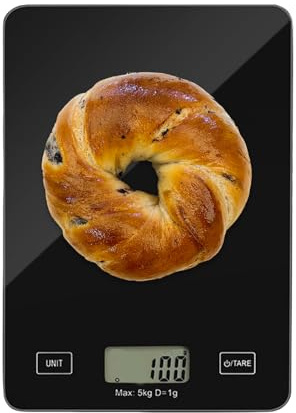 Giwuence Báscula de Cocina Digital - Gadget de cocina digital para medir alimentos,Báscula de Alimentos con Pantalla LCD y Graduación de 1g,para hornear, cocinar, hacer recetas, preparar café,