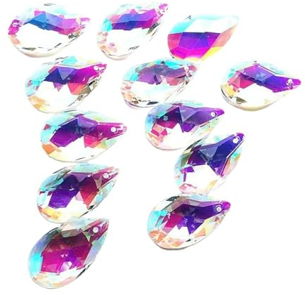 PULaif Cazador de Sol de Cristal, Colgantes de araña, Paquete de 20, decoración de Prisma atrapasol de Cristal AB K9 Transparente de 38mm
