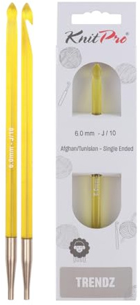 KnitPro Trendz Afghanische/Tunesische Häkelnadel | 6mm