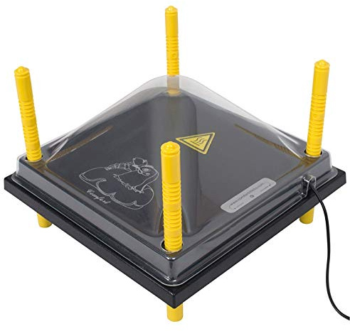 VOSS.farming Kit : Plaque de Chauffage « Comfort » pour volailles, 30 cm x 30 cm + Couvercle