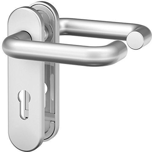 Basi 7519-0501 Drücker-Schutzbeschlag, Silber