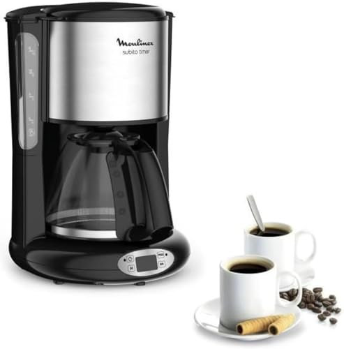Tefal CM461811 Independiente 15tazas Negro, Plata - Cafetera (Independiente, Negro, Plata)
